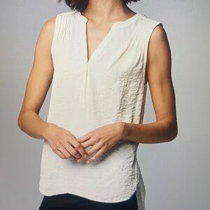 Vera Wang Pintuck Shell Top